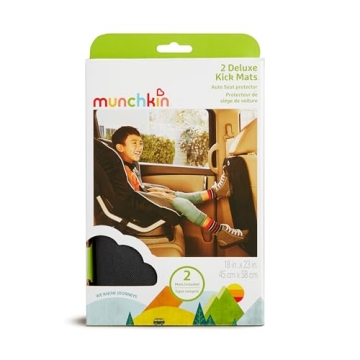 Munchkin Deluxe Kick Mats for Kids Car Seat Protection