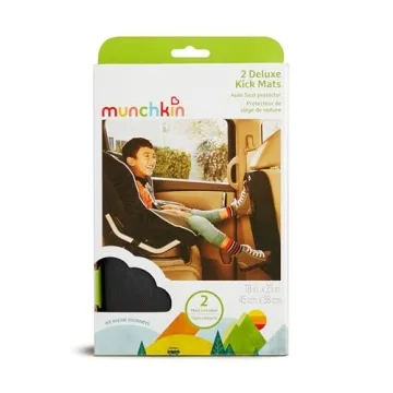 Munchkin Deluxe Kick Mats for Kids Car Seat Protection