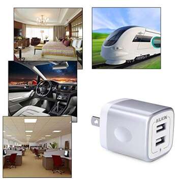 Stylish Partyreal SSSSS3273 Dual USB Wall Adapter Set