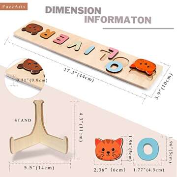 Personalized Wooden Name Puzzle for Kids - Custom Gifts