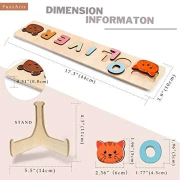 Personalized Wooden Name Puzzle for Kids - Custom Gifts