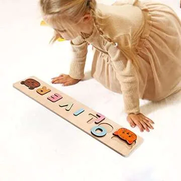Personalized Wooden Name Puzzle for Kids - Custom Gifts