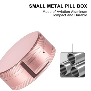 Compact Portable Pill Case - Stylish Travel Organizer