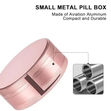 Compact Portable Pill Case - Stylish Travel Organizer