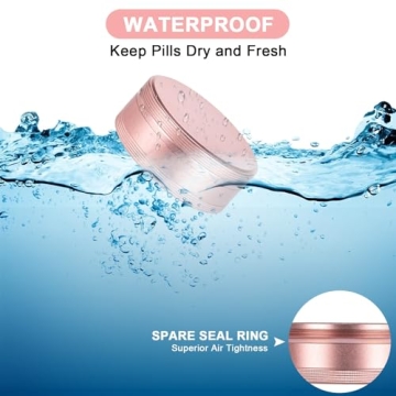 Compact Portable Pill Case - Stylish Travel Organizer