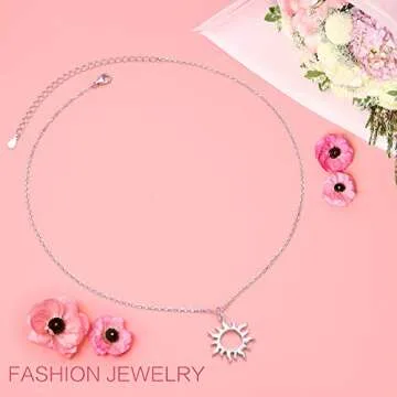 DAOCHONG Sun Choker Necklace for Women - Elegant Jewelry