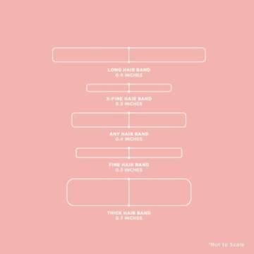 Gimme Beauty - Long & Curly Fit Hair Ties - Neutral - Damage Free Hair Ties - Seamless Microfiber Elastics - Long & Curly Hair Accessories - No Snagging, Dents, or Breakage (6 Count)