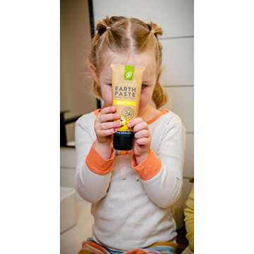 Redmond Earthpaste with Silver - Natural Non-Fluoride Toothpaste, 4 Ounce Tube (Lemon Twist)