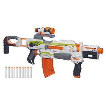 NERF Modulus ECS-10 Motorized Blaster with Customizable Accessories