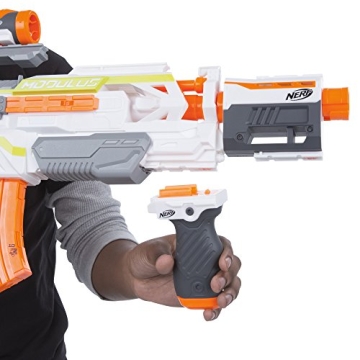 NERF Modulus ECS-10 Motorized Blaster with Customizable Accessories