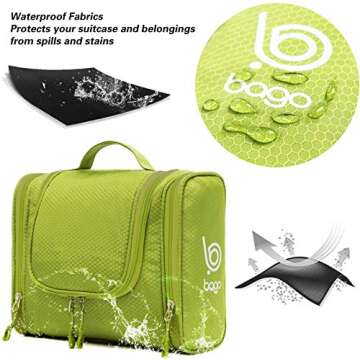 bago Travel Toiletry Bag - Waterproof Hanging Organizer