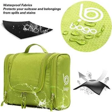 bago Travel Toiletry Bag - Waterproof Hanging Organizer