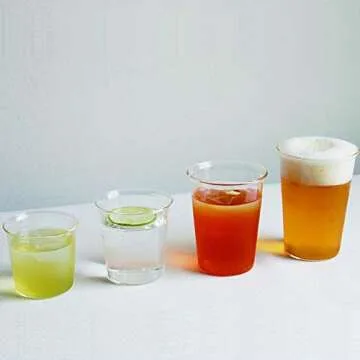 KINTO 8431 CAST Iced Tea Glass, 11.8 fl oz (350 ml), Heat Resistant Glass, Microwave and Dishwasher Safe, Gift, Present