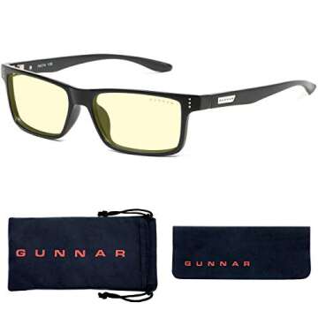 GUNNAR - Premium Gaming and Computer Glasses - Blocks 35-98% Blue Light - Vertex