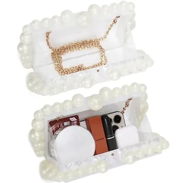 HIYOLALA Acrylic Evening Clutch Bag Stylish and Affordable
