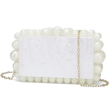 HIYOLALA Acrylic Evening Clutch Bag Stylish and Affordable