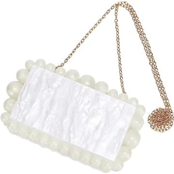 HIYOLALA Acrylic Evening Clutch Bag Stylish and Affordable