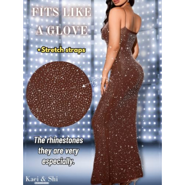 Rhinestone Mesh Dress for Every Celebration - Kaei&Shi