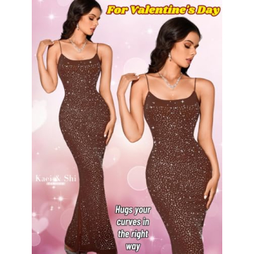 Rhinestone Mesh Dress for Every Celebration - Kaei&Shi