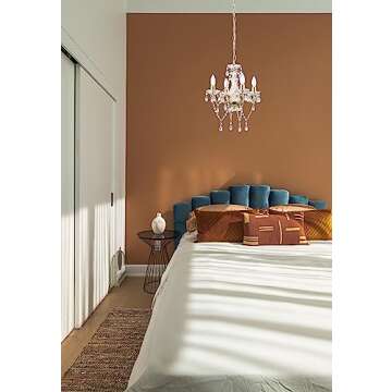 LaLuLa Antique Gold Chandelier Mini Crystal Chandelier Lighting 4 Light Modern Chandelier for Dining Room