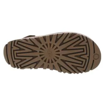 UGG Women's GOLDENGLOW Flat Sandal, Bison Brown, 7