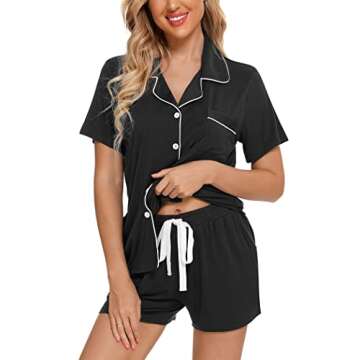 Pjmlifecoco Soft Pajama Set Women Short Nightwear