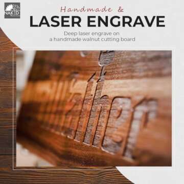 The Grillfather Cutting Board Great Gift for Dad - Handmade in the U.S.A. - Treat your Father, Stepfather, or Grandfather! Great Christmas Gift for Dad or Birthday Gift for Grandpa Cutting Board