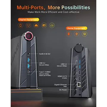 KAMRUI Ryzen Mini Gaming PC with 32GB DDR5 and 512GB SSD