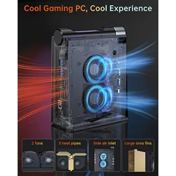 KAMRUI Ryzen Mini Gaming PC with 32GB DDR5 and 512GB SSD