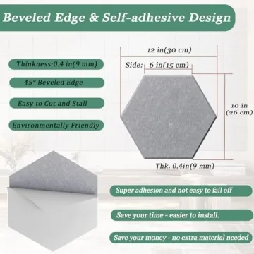 Hexagonal Acoustic Panels for Style and Sound Control