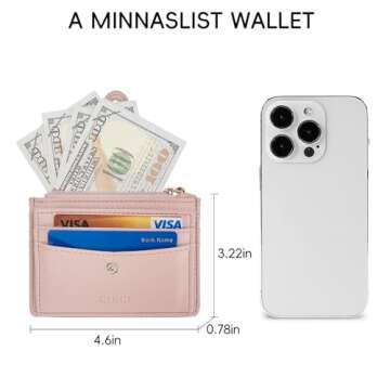 CLUCI RFID Blocking Women's Slim Wallet - Perfect for Travel