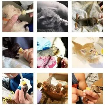 Gufastoe Pet Feeding Silicone Nipple with Bottle and Syringes for Puppy Dog Cat or Other Pets (Model 2)