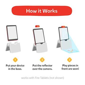 Osmo Creative Starter Kit - 3 Educational STEM Games for Ages 5-10, Drawing & Physics - For Fire Tablets