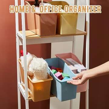 Geetery 12 Pcs Book Bins - Colorful Classroom Organizers