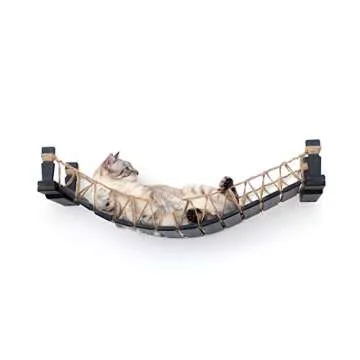 CatastrophiCreations Cat Bridge Wall-Mounted Play and Lounge Toy Cat Tree Tower Alternative for Pets