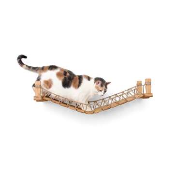 CatastrophiCreations Cat Bridge Wall-Mounted Play and Lounge Toy Cat Tree Tower Alternative for Pets