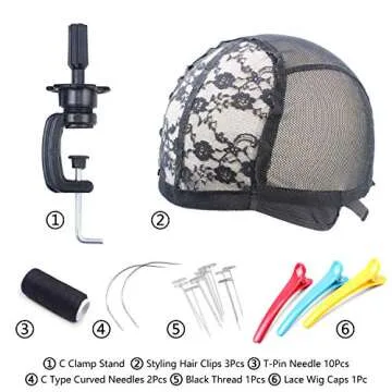 Eerya Canvas Block Head Set for Wig Styling and Display