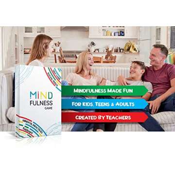 Mindfulness Therapy Game: Teaches Social Skills, Self Care & More for Kids, Teens & Adults. 50 Cards