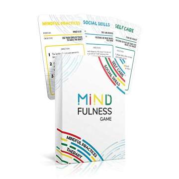 Mindfulness Therapy Game: Teaches Social Skills, Self Care & More for Kids, Teens & Adults. 50 Cards