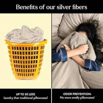 Miracle Made Queen Size Sheets – Newly Improved Extra Luxe Cooling – True Grip Fitted Bed Sheet – Silver Infused 4-Piece, 300 Thread Count