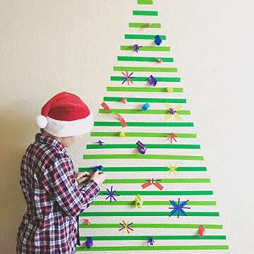 BAM! Tape Colored Masking Tape 6 Roll Pack | 1 inch x 13 yards Per Roll Maker Tape for STEM STEAM Arts Crafts | Science Math DIY | Classroom Homeschool Projects | Labeling Creating Constructing