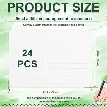 24pcs 4x6 Inch Watercolor Postcards, Blank Watercolor Cards 140lb Watercolor Paper Cards Art Supplies for Christmas Thanksgiving Invitation Card Greeting Card DIY