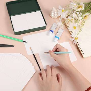 24pcs 4x6 Inch Watercolor Postcards, Blank Watercolor Cards 140lb Watercolor Paper Cards Art Supplies for Christmas Thanksgiving Invitation Card Greeting Card DIY