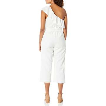 Laundry By Shelli Segal Women's Eyelet Jumpsuit, White, 6
