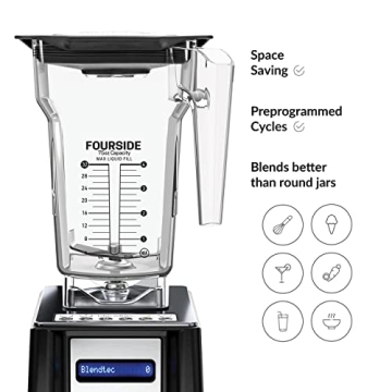Blendtec Connoisseur 825 SpaceSaver Blender with FourSide Jar