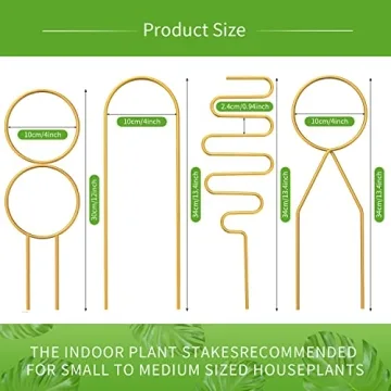 Stylish Gold Trellis for Plant Support Indoor Plants