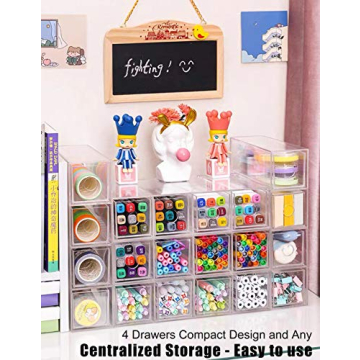 Longjet Clear Acrylic Multi-Drawer Sunglasses Organizer