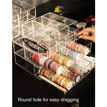 Longjet Clear Acrylic Multi-Drawer Sunglasses Organizer