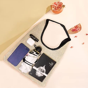 QTKJ Stylish Hand-woven Straw Shoulder Bag for Summer