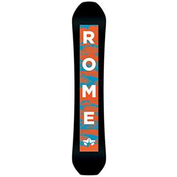 Rome Snowboards National Snowboard Black 157 W Performance for Adventurers